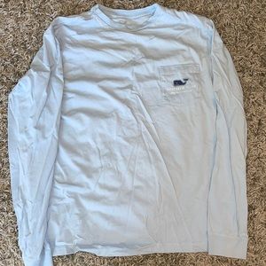 vineyard vines blue longsleeve shirt